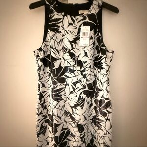 Michael Kors Black and White Floral Dress